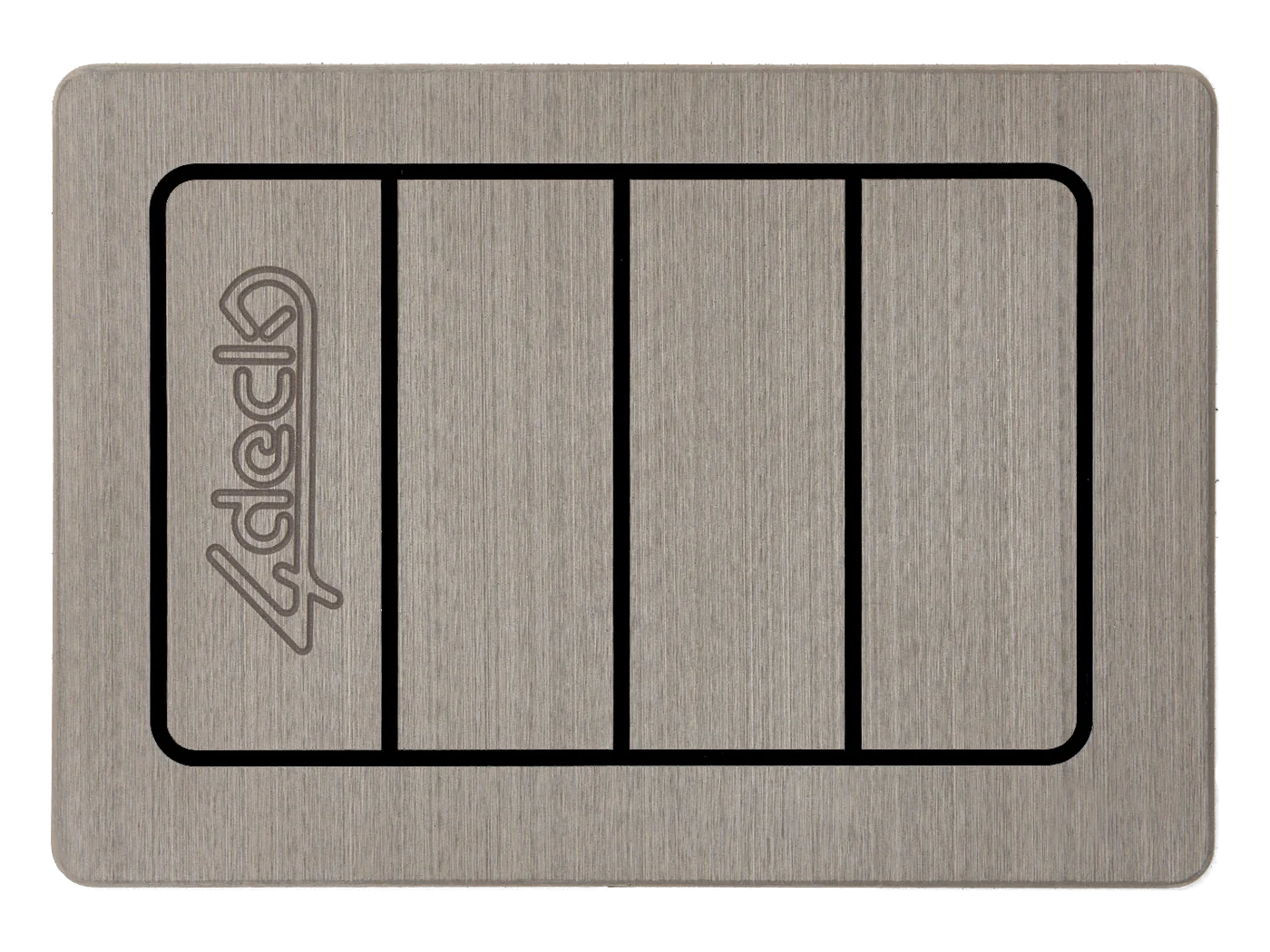 Muestra de 4Deck RX Silver con línea negra